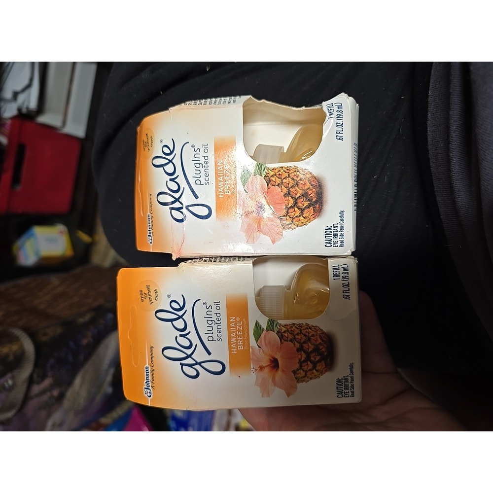 Glade Plug Ins Oil Hawaiian Breeze Air Freshener Refills Discontinued HTF NIB